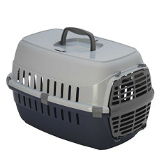 Переноска для собак и котов Moderna Road Runner МОДЕРНА РОУД-РАННЕР 1, пластиковая дверь, 48.6х32.3х30.3 см, черничный