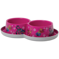 Двойная миска для кошек Moderna Double Trendy Dinner Friends Forever МОДЕРНА ДРУЗЬЯ НАВЕКИ, 2х350мл