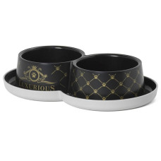 Двойная миска для собак Moderna Double Trendy Dinner Luxurious МОДЕРНА ЛАКШЕРИЗ, 2х350мл