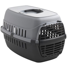Переноска для собак и котов Moderna Road Runner МОДЕРНА РОУД-РАННЕР 1, пластиковая дверь, 48.6х32.3х30.3 см, серый