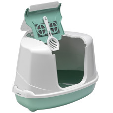 Moderna Flip Corner МОДЕРНАЯ ФЛИП КЕТ УГЛОВОЙ закрытый туалет для кошек, 56х45х38см, светло-зеленый