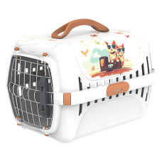 Moderna Trendy Runner Indy&Louise МОДЕРНАЯ ИНДИ и ЛУИЗА переноска для кошек с металлической дверцей и замком, 50х32х34.5см