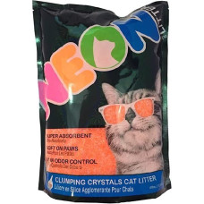 Комкующийся кварцевый наполнитель Neon Litter Clump НЕОН, неоновый оранжевый, 1.81 кг., 4 л.