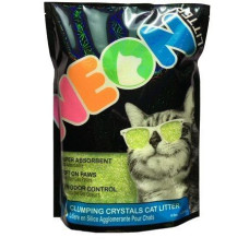 Комкующийся кварцевый наполнитель Neon Litter Clump НЕОН, неоновый зеленый, 1.81 кг., 4 л.