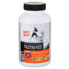 Витаминный комплекс для шерсти собак Nutri-Vet Brewers Yeast НУТРИ-ВЕТ БРЕВЕРС ЭСТ, жевательные таблетки