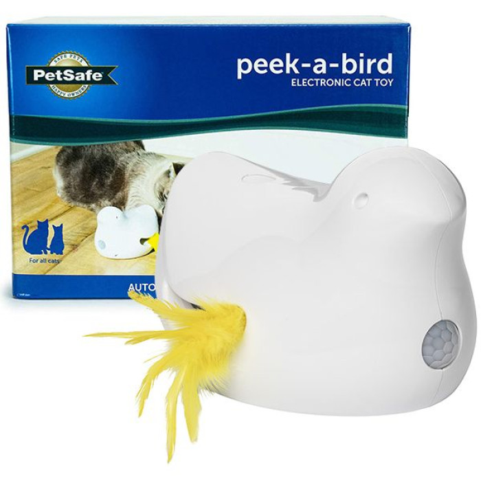 Интерактивная игрушка для котов PetSafe Peek-a-Bird Electronic Cat Toy ПЕТСЕЙФ ПТИЧКА интерактивная игр