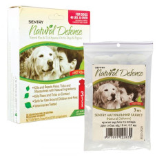 Капли от блох, клещей и комаров Sentry Natural Defense для собак более 18 кг