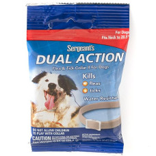 SENTRY Sergeants Dual Action - ошейник от блох и клещей для собак средних пород, M, до 52 см