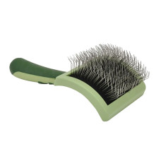 Safari Curved Firm Slicker Brush - вигнута пуходерка для собак із довгою, густою або кучерявою шерстю 19х10.5 см