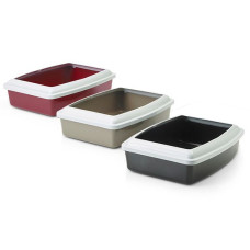 Туалет для котов с бортом, Savic ОВАЛ ТРЕЙ+РИМ (Oval Tray+Rim) овал, 46Х39Х14 см