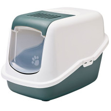 Закрытый туалет для котов Savic Nestor Nordic САВИК НЕСТОР НОРДИК, 56х39х38,5 см, серо-зеленый