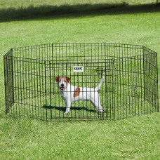 Вольер для щенков Savic Dog Park, 8 панелей, черный 61х61 см