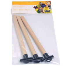 Деревянные жердочки для птиц Savic с креплением, 3 шт, 18 х 1,2 см