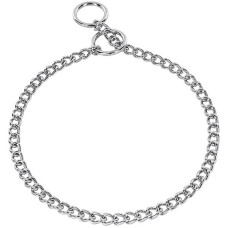 Ошейник-удавка для собак Sprenger Collar Round Narrow Link короткое круглое звено 3 мм, хромированная сталь, 55 см
