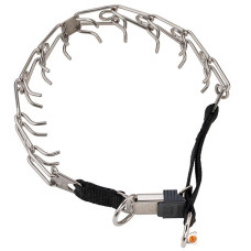 Строгий ошейник для собак удлиненный Sprenger Ultra-Plus Training Collar, замок ClicLock, нержавеющая сталь, 3,2 мм, 52 см