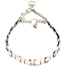 Нашийник-напівдавка пластинчастий Sprenger NeckTech Fun with Assembly Chain, пружинний карабін, нержавіюча сталь 48 см