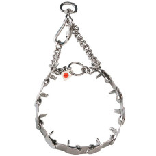 Ошейник-полудавка пластинчатый Sprenger NECK-TECH SPORT, с цилиндрическим карабином 48 см