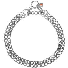 Нашийник-напівдавка (мартингейл) 2-рядний для собак Sprenger Twin Row Martingale, плоска ланка, 3 мм, нержавіюча сталь 35 см