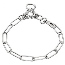 Ошейник-цепочка Sprenger Extra Long Link широкое звено+карабин, 3мм, сталь, 50 см