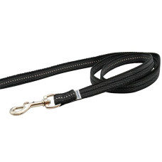 Прорезиненный поводок без ручки Sprenger Rubberized Leash without Handle для собак, черный | 1,9х200 см