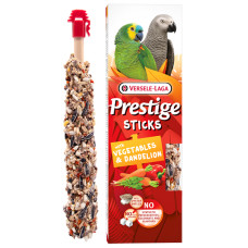 Лакомство для средних и крупных попугаев Versele-Laga Prestige Sticks Parrots Vegetables & Dandelion ВЕРСЕЛЕ-ЛАГА ПРЕСТИЖ ОВОЩИ И КУЛЬБАБА 2х70г