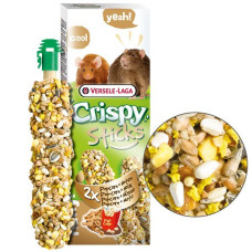 Лакомство для кроликов, шиншилл Versele-Laga Crispy Sticks Popcorn&Nuts ВЕРСЕЛЕ-ЛАГА КРИСПИ ПОПКОРН С ОРЕХАМИ