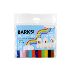 Комплект ошейников (маркеров) для щенков и котят 12 штук, разноцветные 