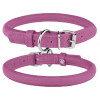 Ошейник для собак Barksi круглый кожаный Сиреневый M 33-41 см