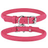 Ошейник для собак Barksi круглый кожаный Розовый M 33-41 см