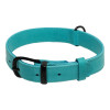 Ошейник для собак BronzeDog Crazy кожаный плоский Ментол XS 19-25 см