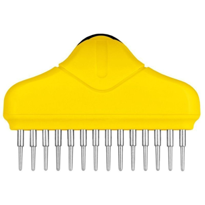 Расческа-грабли Bronzedog с крутящимся зубом, 15 х 9 см M