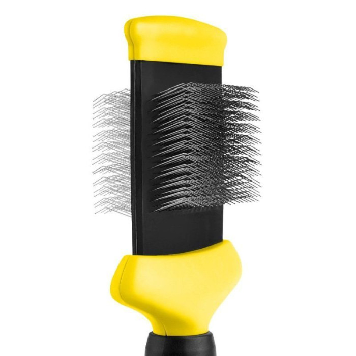 Пуходерка Bronzedog гибкая двухсторонняя, 22 х 8 см 