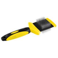 Пуходерка Bronzedog гибкая двухсторонняя, 22 х 8 см 