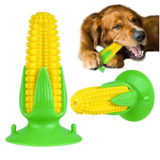 Игрушка для собак Bronzedog PetFun Кукуруза на Присоске с Пищалкой 16х9 см 