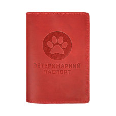 Обложка на ветеринарный паспорт Красный, 22 х 16 см