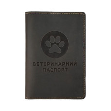 Обложка на ветеринарный паспорт Темно-коричневый, 22 х 16 см