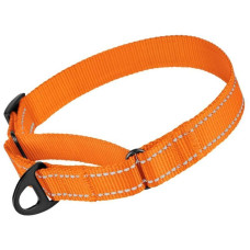 Нейлоновий нашийник зі світловідбиттям для собак Мартінґейл ACTIVE, помаранчевий S 28-38 см