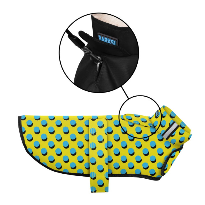 Дождевик Barksi на липучке Поп арт, XS – 27 см