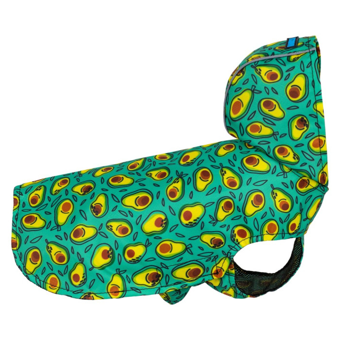 Дождевик для собак Barksi Textile с капюшоном Авокадо, M - 38 см