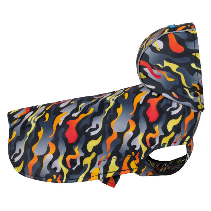 Дождевик для собак Barksi Textile с капюшоном Гравитация, 2XS - 23 см