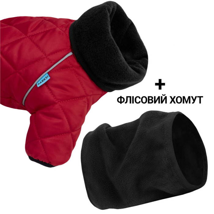 Комбінезон для собак Barksi Textile Червоний, 2XS 20-22