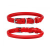 Нашийник для собак круглий шкіряний Червоний L, 38-48 см 