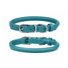 Нашийник для собак круглий шкіряний Бірюзовий L, 38-48 см 