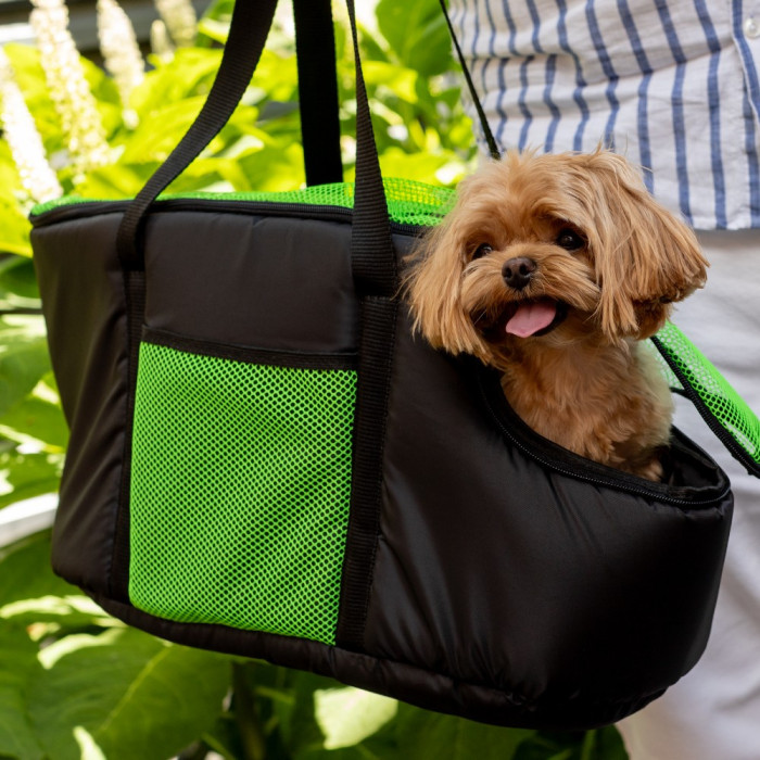 Сумка-переноска для животных Barksi Черная M 45х25х25