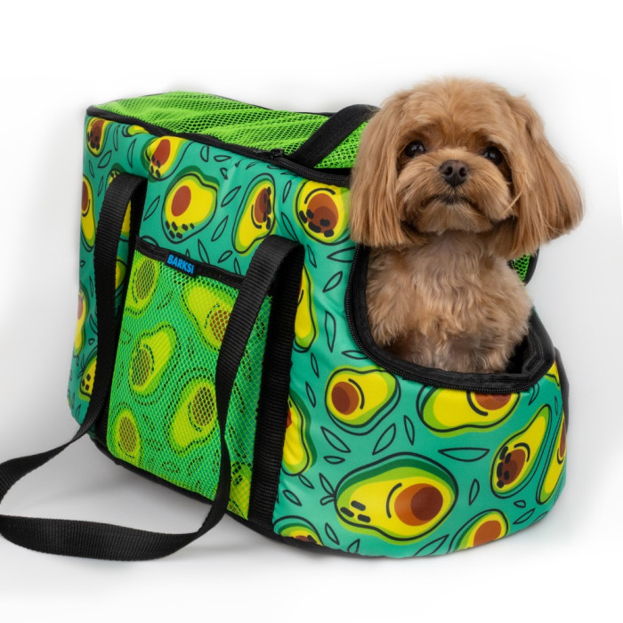 Сумка-переноска для животных Barksi Авокадо M 45х25х25