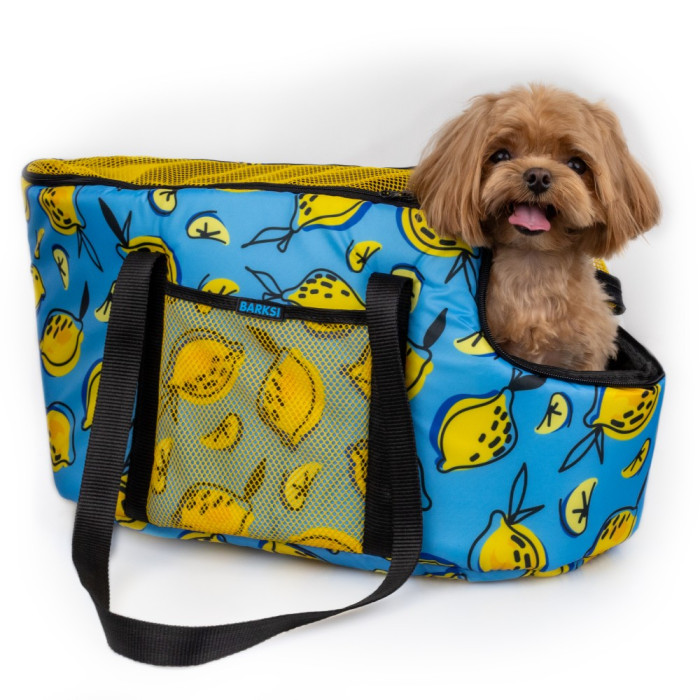 Сумка-переноска для животных Barksi Лимоны M 45х25х25