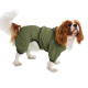 Комбинезон-дождевик для собак Barksi Textile Оливковый L - 40-42