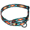 Нашийник для собак мартингейл Urban нейлоновий з металевою фурнітурою, Ромби M 38-51 см