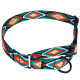 Нашийник для собак мартингейл Urban нейлоновий з металевою фурнітурою, Ромби M 38-51 см
