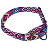 Нашийник для собак мартингейл Urban нейлоновий з металевою фурнітурою, принт Гуцульський, Фіолетовий M 38-51 см